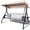 White, variant on zzw 3-Seat Steel Porch Swing with Adjustable Canopy and Cup Holders, White