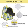 thumbnail image 4 of Hawaiian Pineapple Print Backpack for School and Travel, 4 of 5