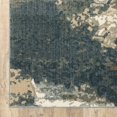 thumbnail image 4 of 2' X 8' Beige Blue And Sage Abstract Power Loom Stain Resistant Runner Rug, 4 of 10