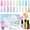 Summer Macaron Soft Mist Style, variant on Perfect Summer Gel Nail Polish Kit, 20 Colors Gel Polish Macaron Soft Mist UV Nail Polish Gel Set with Glossy Base Top Coat Matte Coat, Manicure DIY Salon Nail Art Gift for Women Girls