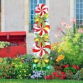 thumbnail image 4 of Fiudx Decoración Navideña para Jardín, Diseño de Paquete de Dulces Extragrande, Plástico Corrugado Resistente a La Intemperie, Luces Navideñas para Exteriores, Decoración para Jardín o Festival, Fáci, 4 of 7