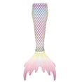thumbnail image 4 of Women Swimsuits Ruffled Top 3 Piece Mermaid Performance with Fish Tail Design Pink Womens Bathing Suits S, 4 of 4