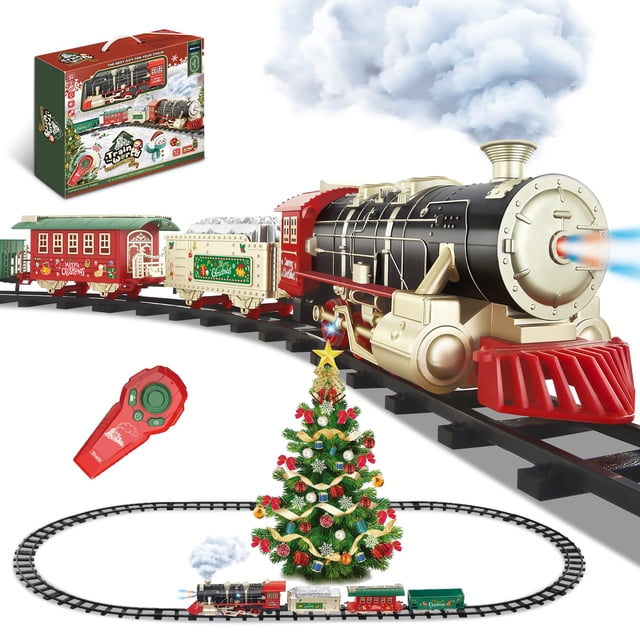 Tren Navideño XINGYING con Control Remoto, Vapor y Luz