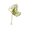 thumbnail image 3 of fenteer Butterfly Brooch Pin Alloy Rhinestone Brooch Pin for Ladies Birthday Wedding, 3 of 8