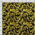 thumbnail image 3 of oneOone Polyester Lycra Black Fabric Joker & Poker Text Craft Projects Decor Fabric Printed By The Yard 56 Inch Wide, 3 of 4