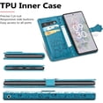 thumbnail image 4 of for Google Pixel 6A Wallet Case, Cat Dog Cartoon Cute Style with ID Card Holder PU Leather Flip Phone Cover Case for Google Pixel 6A MG Blue, 4 of 14