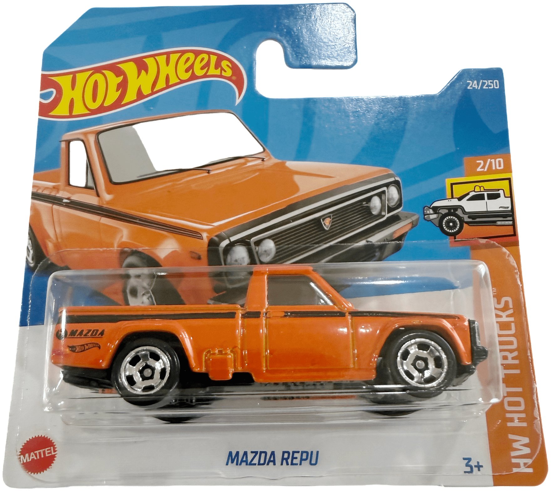 Hot Wheels 10-Pack Hot Trucks - Includes Tesla Cybertruck & '83 Chevy Silverado, 1:64 Scale Die-Cast Vehicles