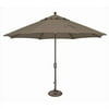 Simply Shade Catalina Octagon Push Button Tilt Umbrella in Bronze/Taupe