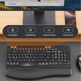 thumbnail image 2 of Ergonomic Wireless Keyboard & Mouse Combo - Rechargeable Type-C, Cushioned Wrist Rest, 7.28” Phone Holder, Silent Mouse, 2.4G Lag-Free for Windows/Mac, 2 of 8