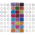 thumbnail image 4 of 8400pcs Aluminum Open Jump Rings 6mm Chainmail Rings Open Jump Rings 24 Color Jewelry Findings for Choker Necklaces Bracelet Earring Chain Maille Jewelry Making, 4 of 9