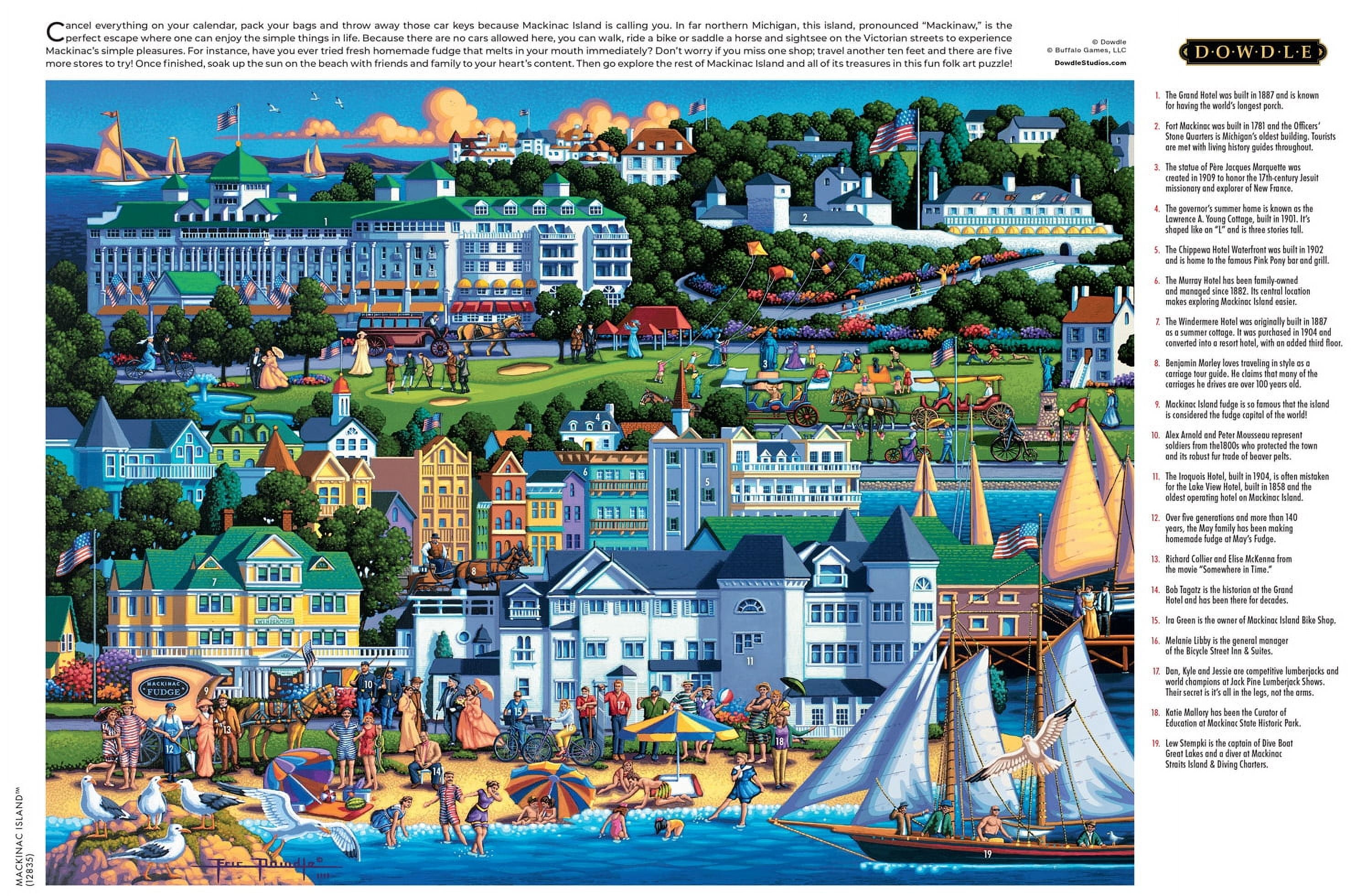 Buffalo Games Eric Dowdle Mackinac Island 1000-Piece 26.75 x 19.75-inch Interlocking Jigsaw Puzzle for Adults Ages 14+