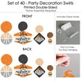 thumbnail image 6 of Big Dot of Happiness Basketball - Let The Madness Begin - College Basketball Party Hanging Decor - Party Decoration Swirls - Set of 40, 6 of 8