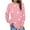 Pink, variant on Abomasnow Women's Plus Size Sweatshirts Casual Long Sleeve Crew Neck Hoodies Cute Star Print Pullover Tops L-5XL