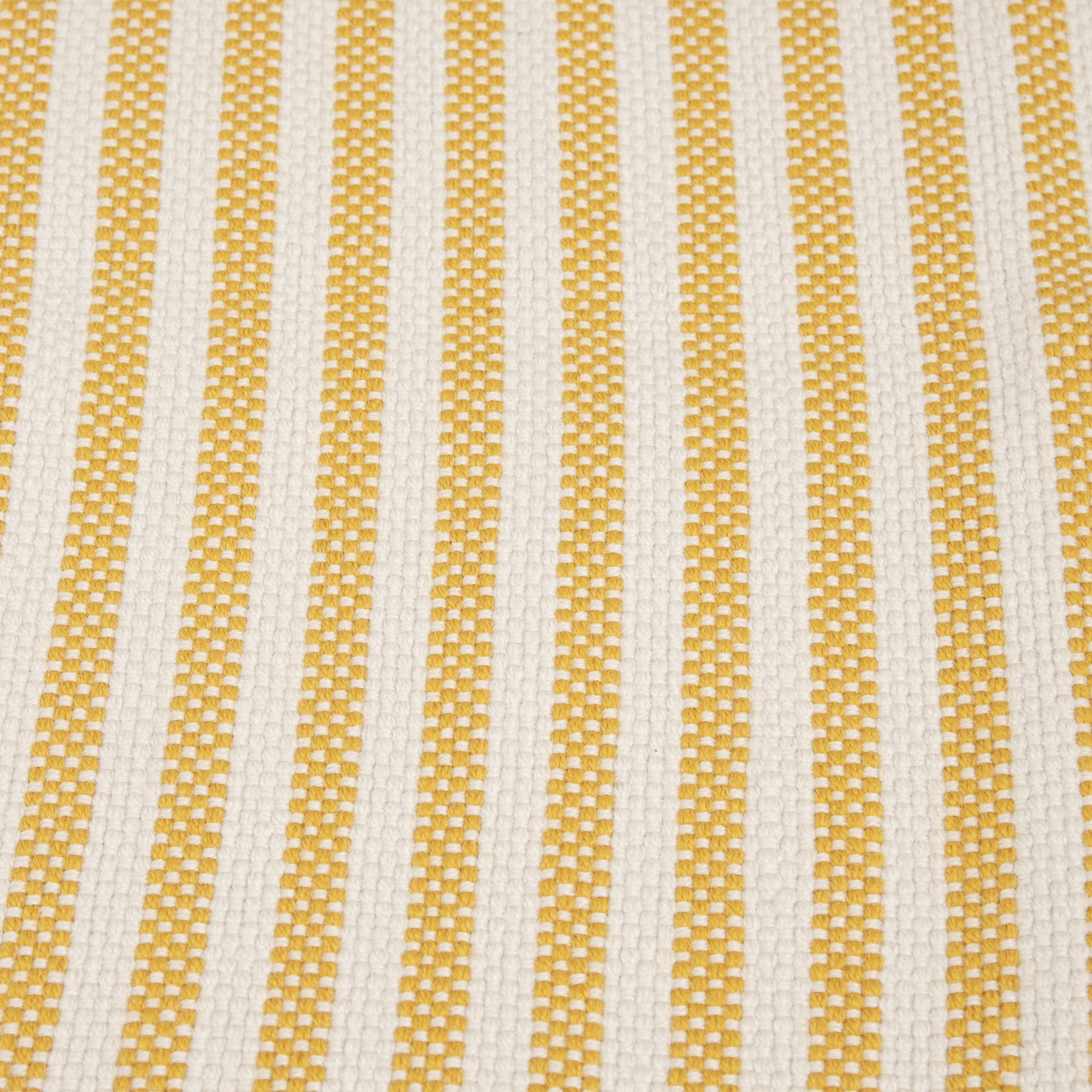 Home Décor Collection 24" x 36" Yellow Stripe Outdoor Layering Rug