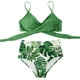 thumbnail image 1 of Traje de baño de dos piezas para mujer, sexy, de pecho alto, con contraste, camisola dividida Fridja  nalpqowj50615, 1 of 3
