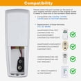 thumbnail image 3 of Universal Ceiling Fan Remote Control Kit with dimmer for AC 3-Speed Ceiling Fan Replacement for Hampton Bay Harbor Breeze Hunter UC7078T Fa, 3 of 7