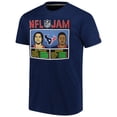 thumbnail image 2 of Unisex Homage C.J. Stroud & Stefon Diggs Navy Houston Texans NFL Jam Tri-Blend T-Shirt, 2 of 3