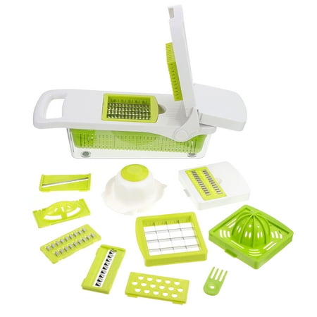 

1 Set Multi-functional Vegetable Slicer Photo Carrot Cutter (White Green)