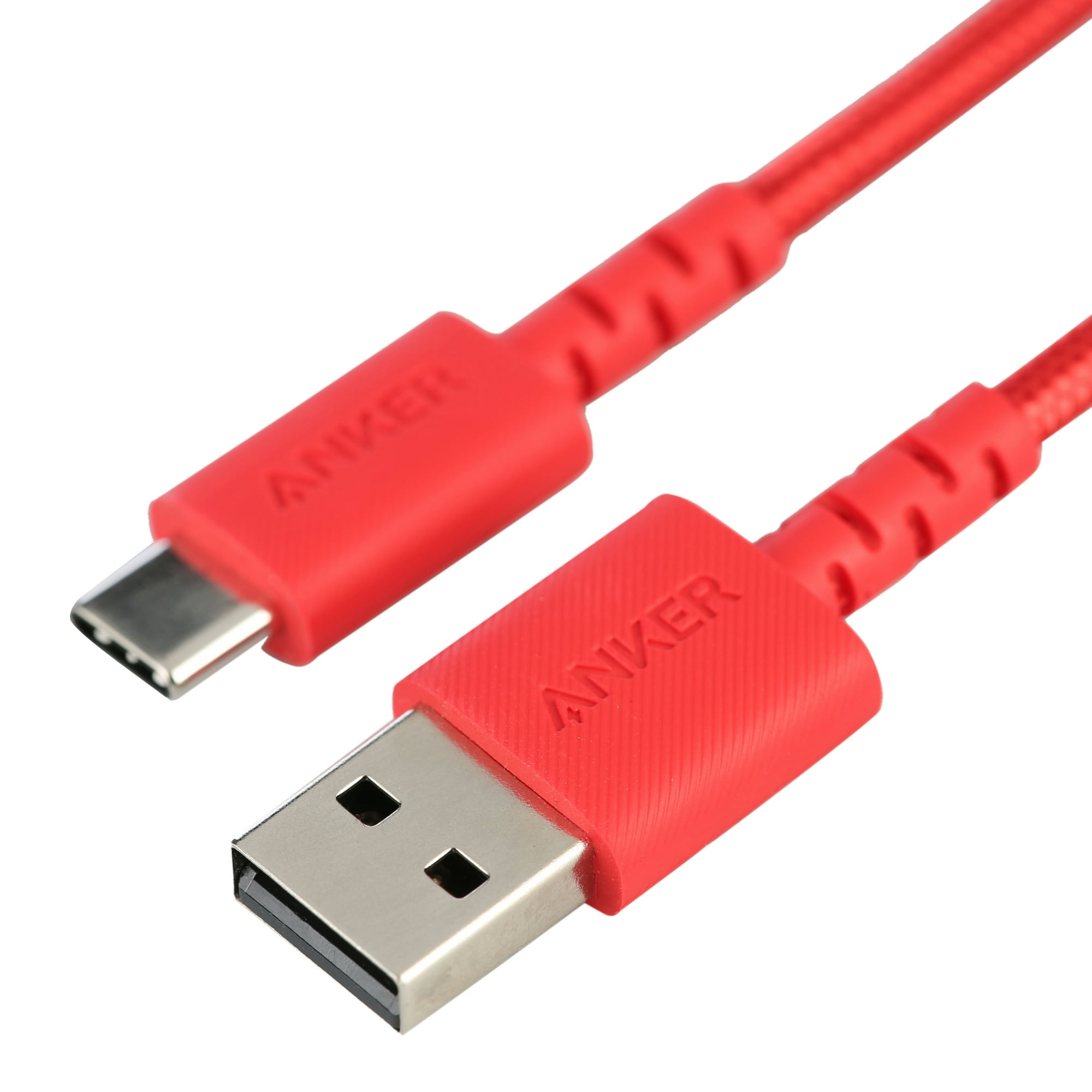 Anker PowerLine Select+ USB-C to USB 2.0 Cable (6ft), Red