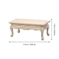 thumbnail image 2 of Toddmomy 1Pack Mini Tea Table Model Wooden for Kids Student Graduation .5X1.6X1.6In, 2 of 8