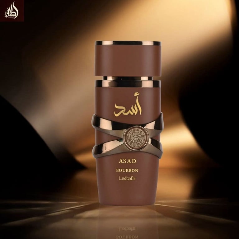 Asad Bourbon Eau de Parfum Spray 100ml (3.4 oz) by Lattafa (Pack