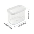 thumbnail image 3 of Bigersell Food Storage Containers with Lids Plastic Cereal Containers Stackable Kitchen Storage Containers Reusable Flour & Sugar Easy Opening Containers Dry Food Canisters for Kitchen Pantry B, 3 of 5