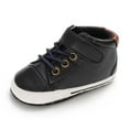 thumbnail image 2 of Zhaomeidaxi 1 Pair Infant Baby Boys Girls Classic Leather Toddler Shoes First Steps Walking Flat Lazy Crib Shoe, 2 of 8