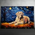 thumbnail image 2 of Neapolitan Mastiff Dog Watercolor Starry Night Van Gogh Painting Kits, Painting Watercolor Canvas, Canvas Suitable for Room Decor Cafe Decor Or Gift for Friends, 2 of 4