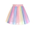 thumbnail image 5 of Girls Dress Tulle Skirt Pink Rainbow Unicorn Star Cotton Long Sleeve 5 Years, 5 of 6