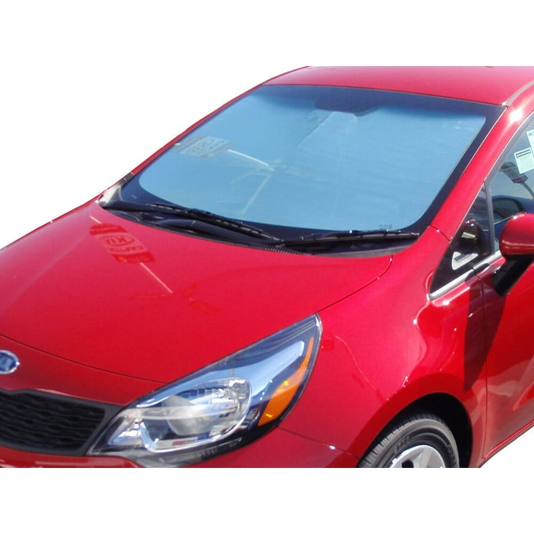 HeatShield The Original Windshield Sun Shade Custom Fit for Kia Rio Hatchback 3D 2012 2013 2014 2015 2016 2017 Silver Series