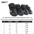thumbnail image 2 of Zapatos impermeables para perros con tiras reflectantes Suela antideslizante resistente Botas para perros Protector de garras Adepaton CPB-DE-LYY1843-1, 2 of 5