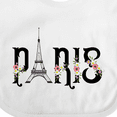 thumbnail image 4 of Inktastic Paris Eiffel Tower with Flowers Boys or Girls Baby Bib, 4 of 4
