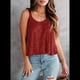 thumbnail image 5 of Camisola Sin Mangas con Lentejuelas para Mujer, Estilo Camisola, Color Vino Tinto XXL, 5 of 7