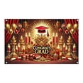 thumbnail image 2 of Danhjin Polyester Background Congrats Grad Backd Grad Backd Graduation Decorations Backd Backdrop, 2 of 6