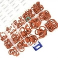 thumbnail image 2 of 225Pcs Red Silicone O Ring Assortment Kit For Extreme Temperature Resistance, 2 of 7