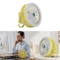 thumbnail image 6 of Comfortable Camping Fan Small Table Fan Rechargeable Desktop Ceiling USB Fan Adjustable Speeds for Comfort, 6 of 11