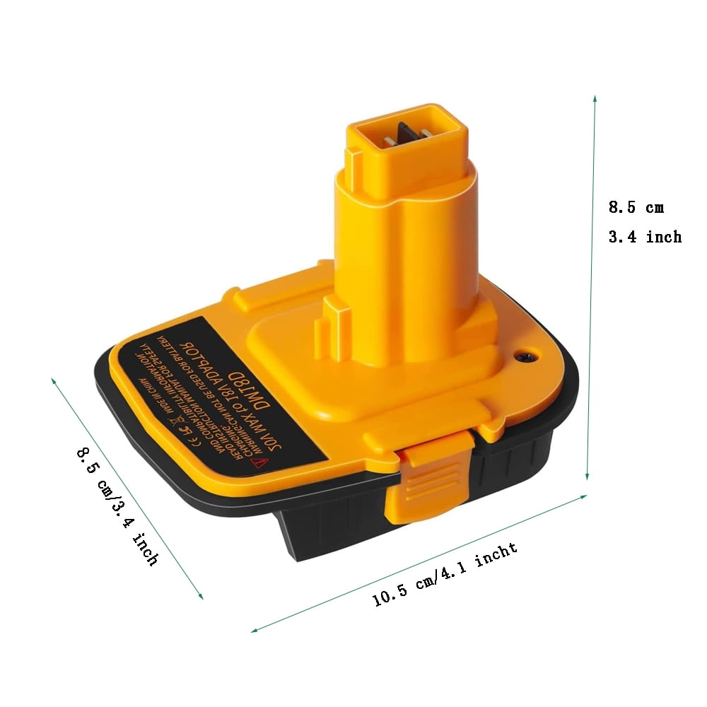 3 PCS DM18D Battery Adapter With USB, Replacement DCA1820 Battery Adapter, Compatible With Dewalt 18V Tools