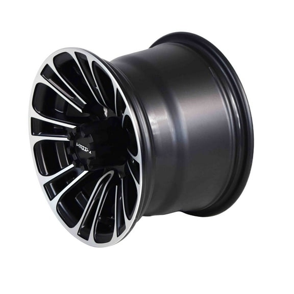 MASSFX 10x7 Golf Cart Rim with 4/101.6 or 4 on 4" Bolt Pattern - Matte Black