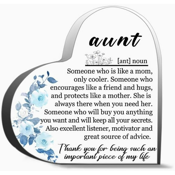 Aunt Gifts From Neice Birthday Christmas Gifts For Auntie Aunty Titi Best Ever Aunt Definition Decor For Friends, Gifts For Family Coworker Home Decorative Signs