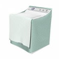 thumbnail image 3 of Mint Washer Cover, Abstract Zigzag Chevron Tribal Pattern with Minimalist Effects Modern Boho Design, Waterproof Dustproof Decorative Fabric, 29" x 28" x 40", Teal White, by Ambesonne, 3 of 3