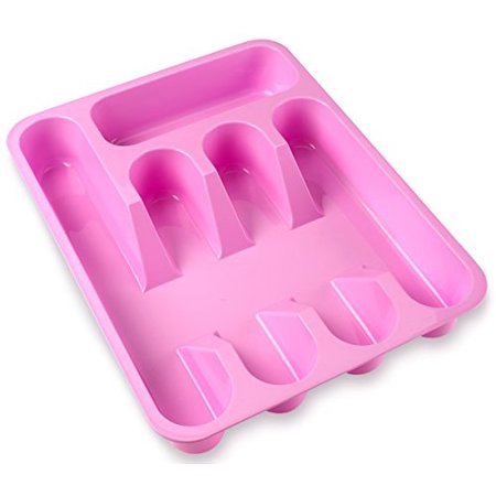 Plastic Cutlery Tray Purple Color Great For Kitchen And Pantry