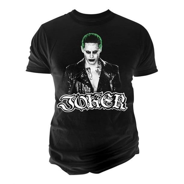 Changes Mens Suicide Squad Joker Graphic T-Shirt, Negro, X-Large