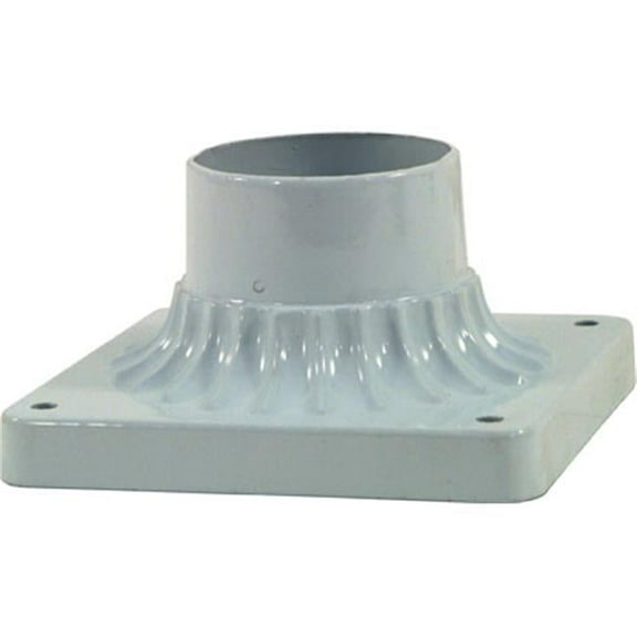 Dabmar Lighting BS222-W 3 in. Pier Mount Base, White