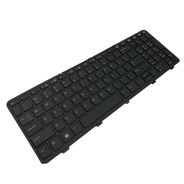 Teclado para computadora portátil jinwen reemplazo negro con marco 727682-001 721953-001