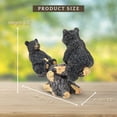 thumbnail image 2 of Teeter Totter Bears Figurine – Two Resin Bears on a Seesaw Sculpture – Rustic Tabletop Décor for Cabin Home – Charming Wildlife Accent and Heartwarming Gift for Nature Lovers and Collectors, 2 of 9