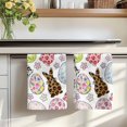 thumbnail image 7 of Easter Kitchen Towels Set of 1, Spring Leopard Prints Bunny Colorful Eggs Flower Absorbent Dish Towels for Kitchen, Microfiber Hand Towel, Quick Drying Tea Towel for Cleaning Decorative Dishcloths, 7 of 7