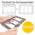 thumbnail image 4 of Yayeee Rocker Switch Wall Plate 1-Gang 4.6"x2.9" Home Decorative Outlet Cover, Gray Halloween Skeleton, 4 of 6