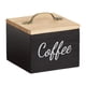 thumbnail image 1 of Porta cápsulas de café con tapa, caja de exhibición, contenedor de almacenamiento de madera versátil, café Negro, 1 of 9