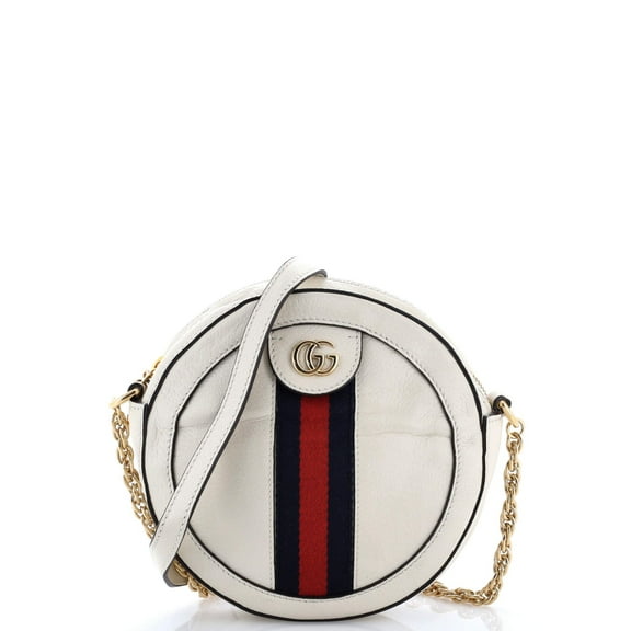 Pre-Owned Ophidia Round Shoulder Bag Leather Mini By Rebag