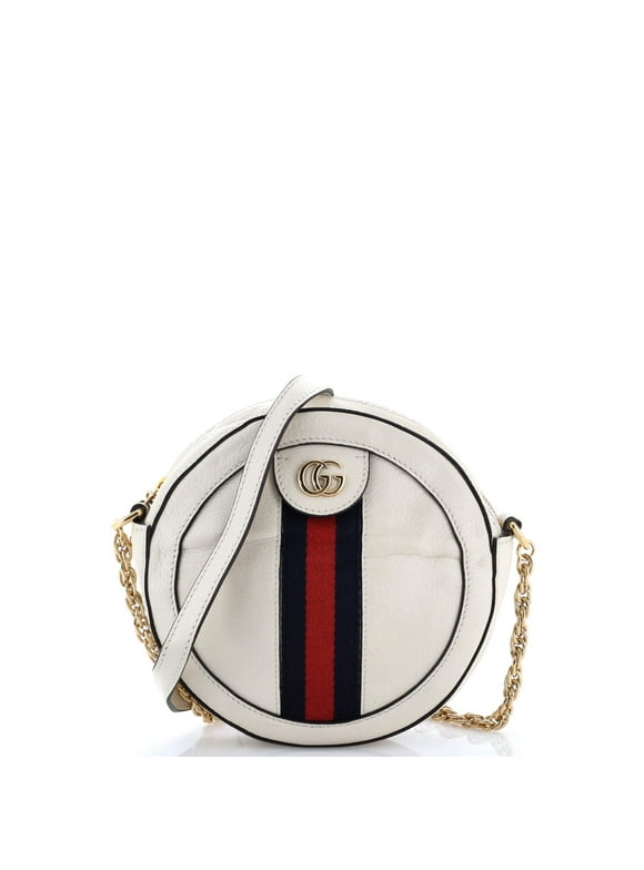 Pre-Owned Ophidia Round Shoulder Bag Leather Mini By Rebag